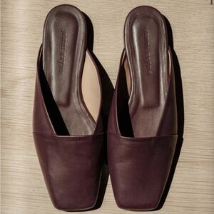 NWT Jenni Kayne Mia mule Bordeaux size 37